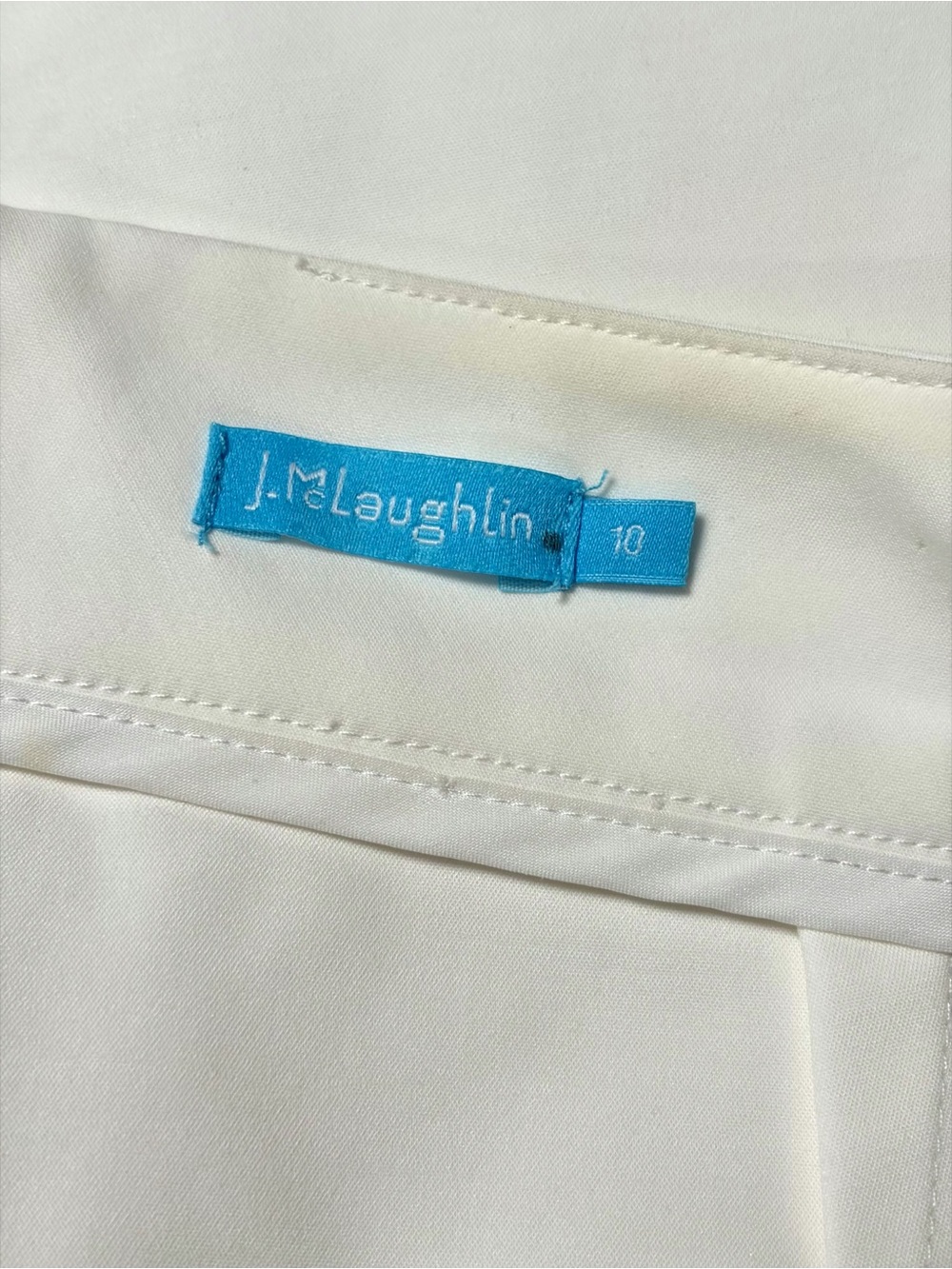 J.McLaughlin Hathaway Asymmetrical Envelope Skort in White, SZ 10 NWOT MSRP $168 - Picture 6 of 6